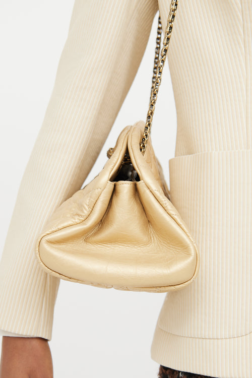 Chanel Gold Just Mademoiselle Bowler Bag