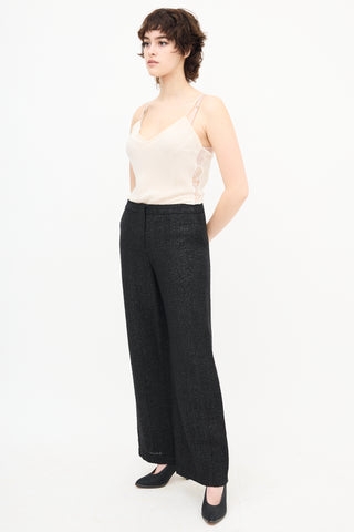 Chanel Glitter Wide Leg Trouser