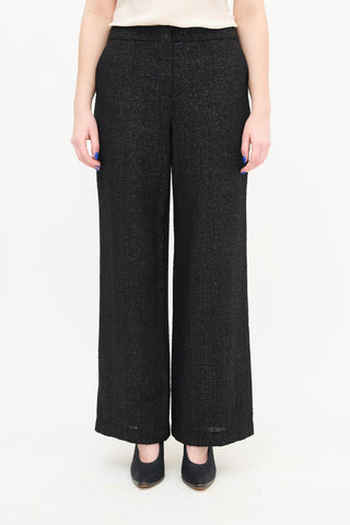 Chanel Glitter Wide Leg Trouser