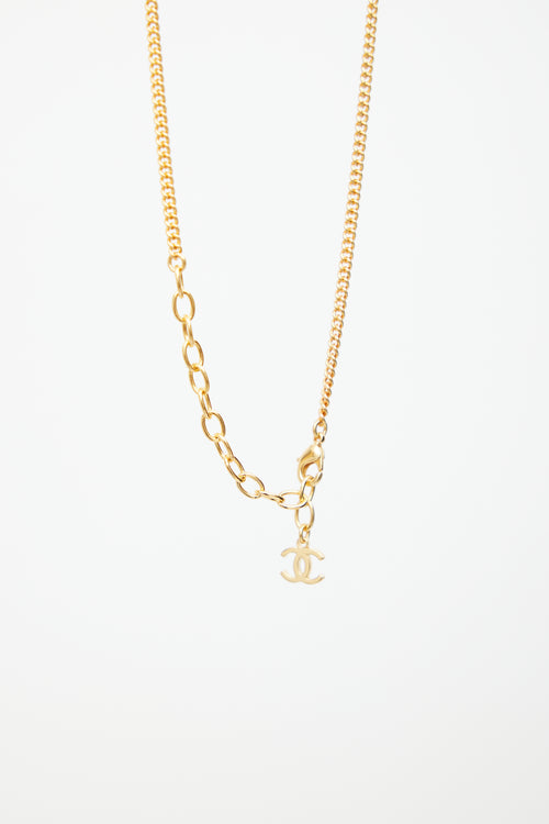 Chanel Gold Africa CC Pendant Necklace