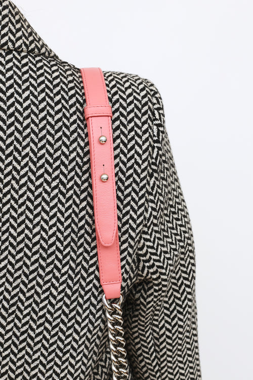 2016 Pink Chevron Medium Boy Bag