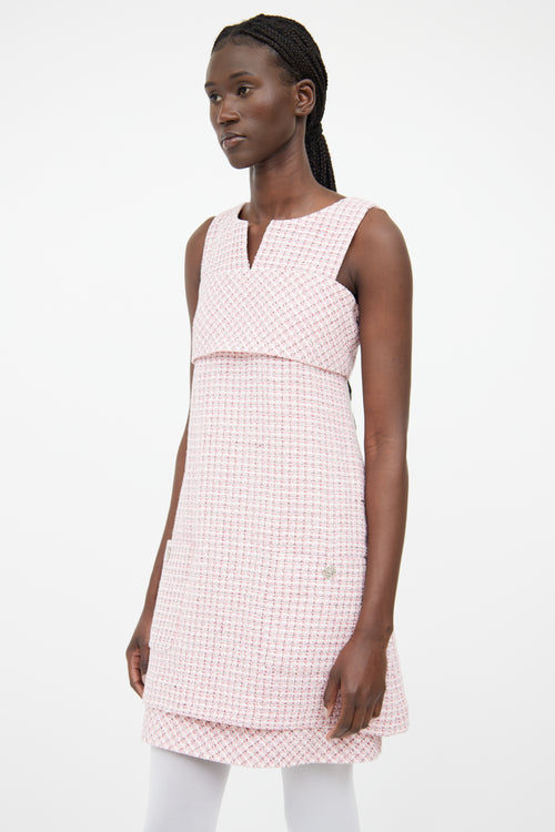 Chanel Pink Tweed Fantasy Dress