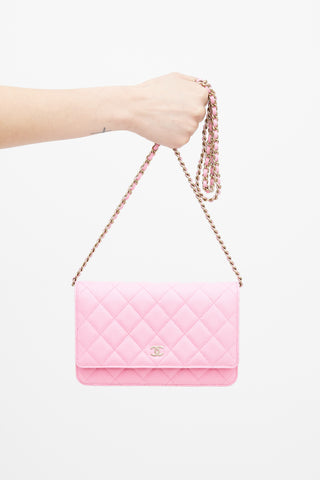 Chanel Pink Wallet on Chain Bag