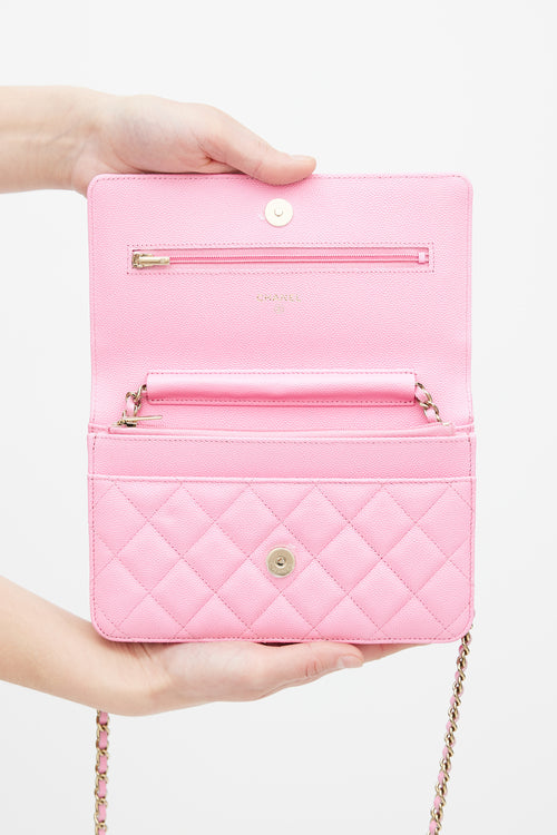 Chanel Pink Wallet on Chain Bag