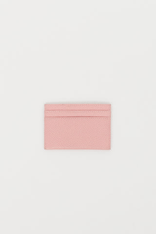 Chanel 2004 Pink Pebbled Leather CC Cardholder