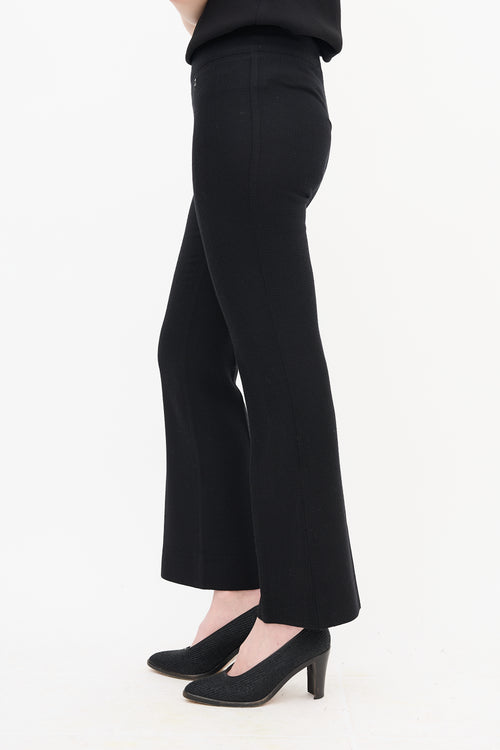 Chanel Pleated Straight Leg Trouser