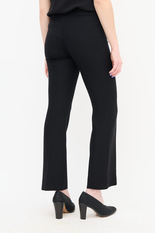 Chanel Pleated Straight Leg Trouser