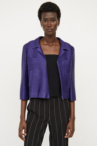 Spring 2001 Purple Zip Blazer