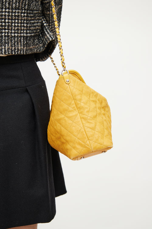 Chanel 2011 Yellow Caviar French Riviera Bag