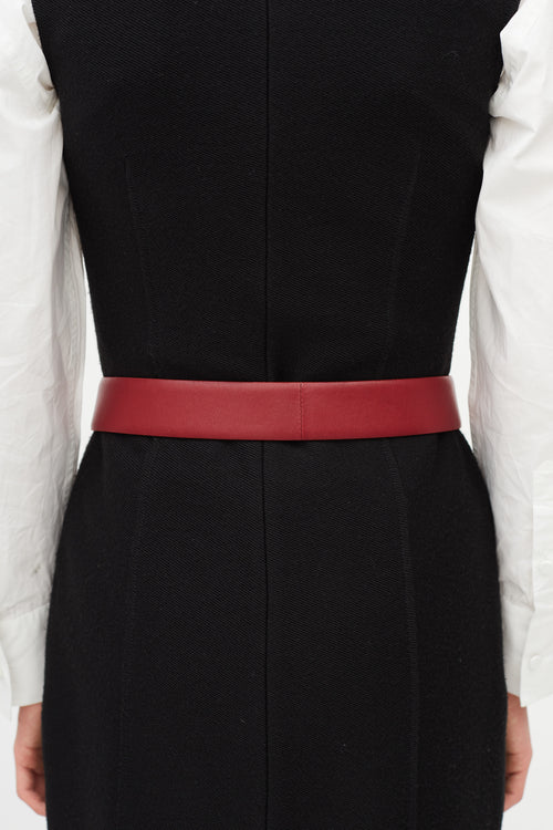 Chanel Fall 2012 Red Leather 
Gripoix Belt