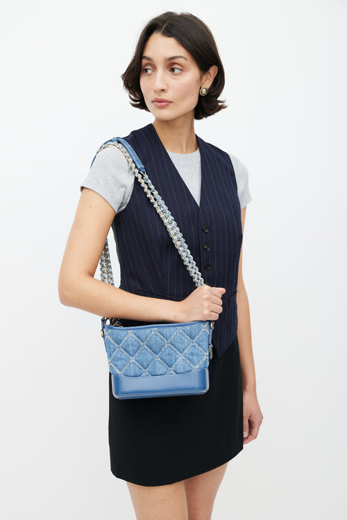 Chanel SS 2020 Blue Denim Small Gabrielle Bag