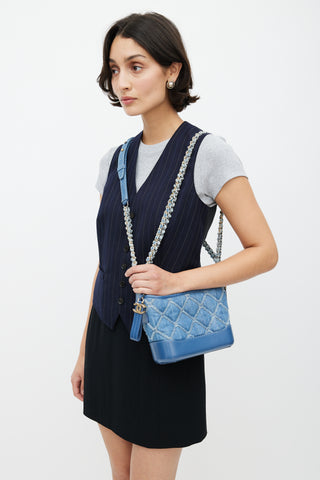 Chanel SS 2020 Blue Denim Small Gabrielle Bag