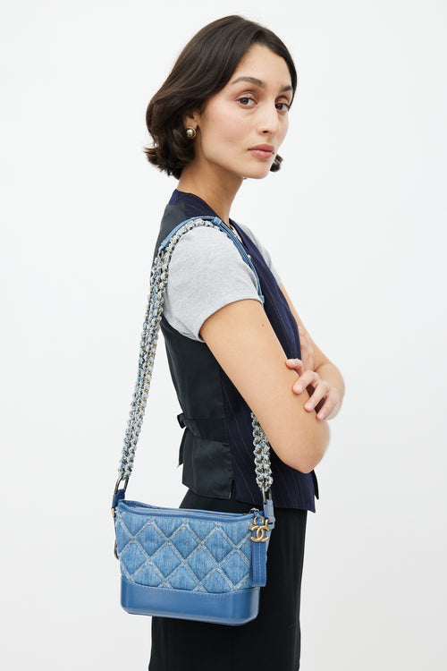 Chanel SS 2020 Blue Denim Small Gabrielle Bag