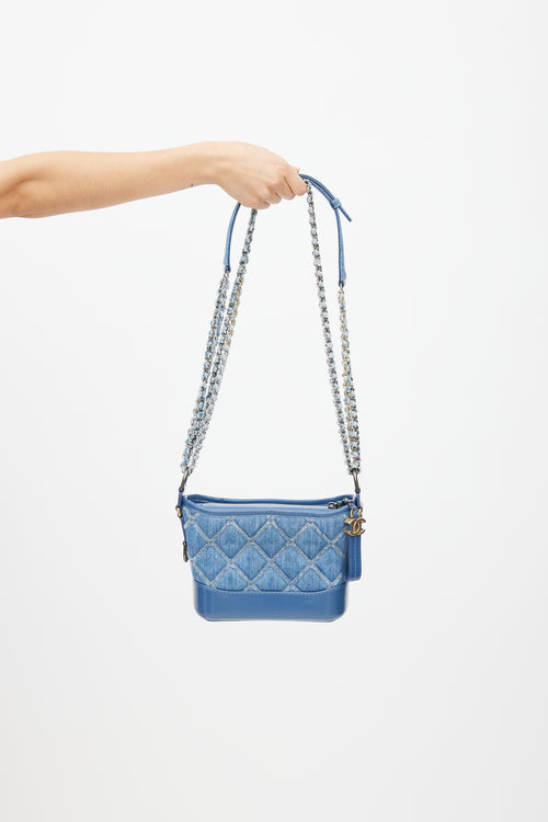 Chanel SS 2020 Blue Denim Small Gabrielle Bag