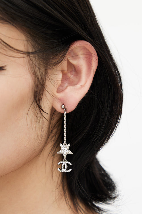 Chanel Spring 2008 Silver CC 
Star Earring