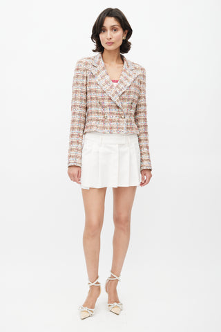 Chanel Spring 2005 Multicolour Tweed 
Sequin Cropped Blazer