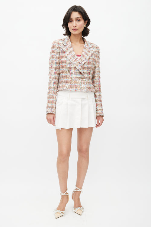 Chanel Spring 2005 Multicolour Tweed 
Sequin Cropped Blazer