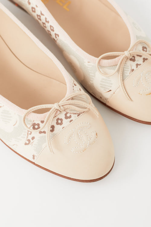 Chanel Spring 2005 Pink 
Beige Ballet Flat