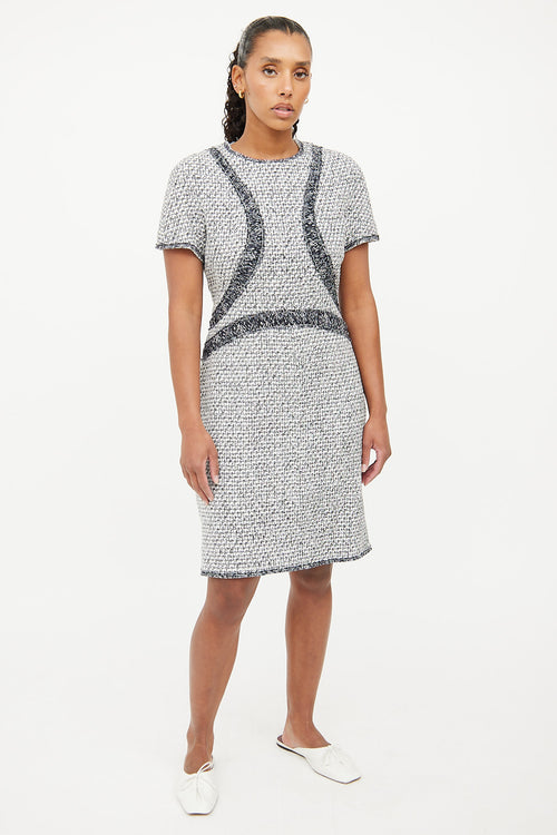 Chanel Grey Tweed Dress