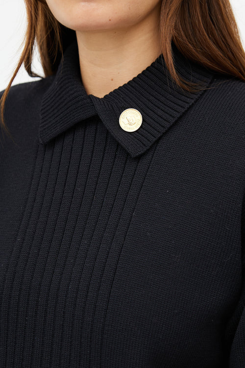 Chanel Vintage Black Knit Sweater