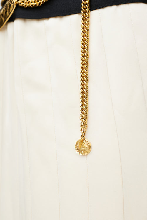 Chanel Vintage Gold Multi Chain Logo Belt