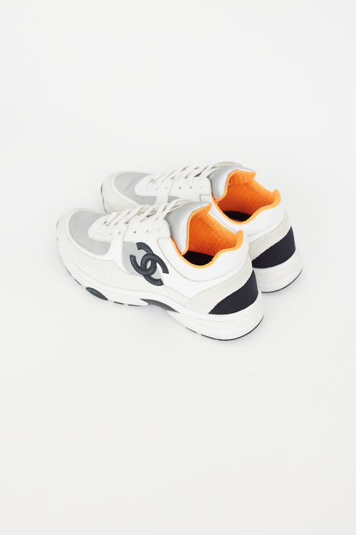 Chanel White 
Multi Leather Sneaker