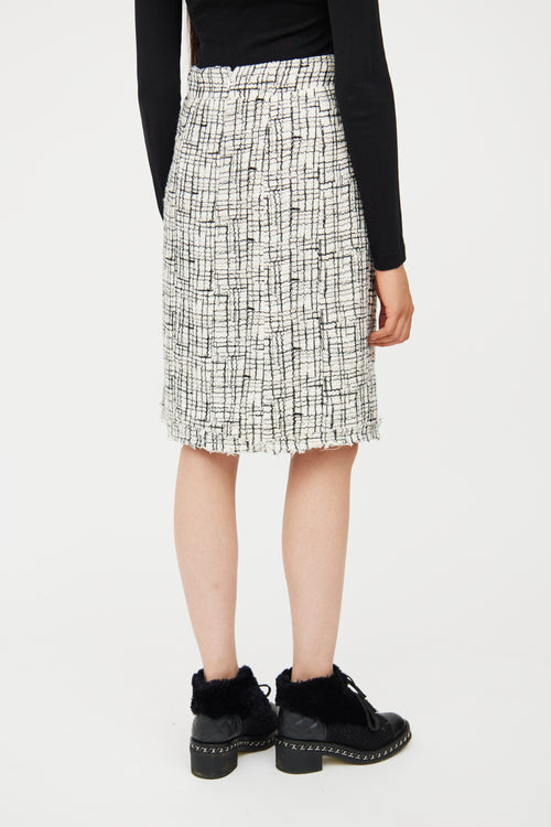 2006 White 
Black Tweed Skirt