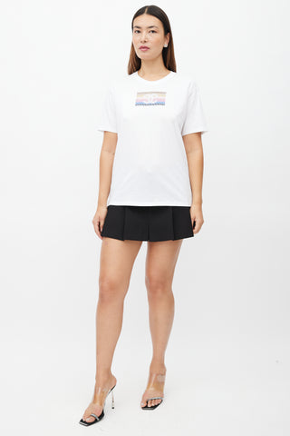 Chanel White 
Multi Sequin T-Shirt