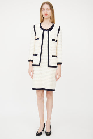 Chanel Cruise 2012 White 
Navy Co-Ord Set