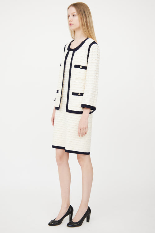 Chanel Cruise 2012 White 
Navy Co-Ord Set