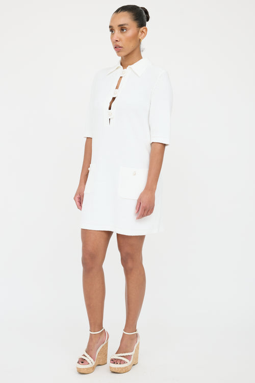 Chanel SS 2023 Terrycloth Polo Dress