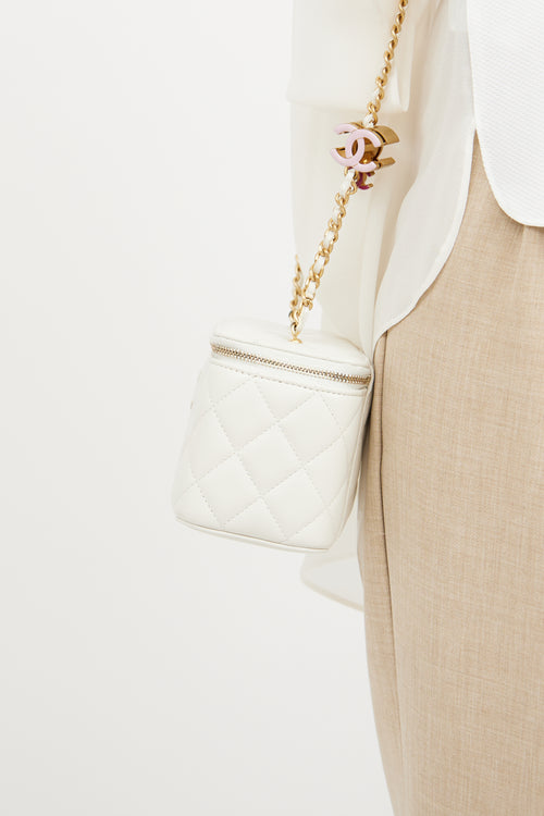 White Vanity Case Bag