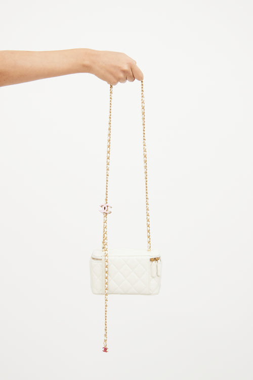 White Vanity Case Bag