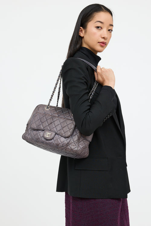 Chanel 2012 Purple Flap Shoulder Bag