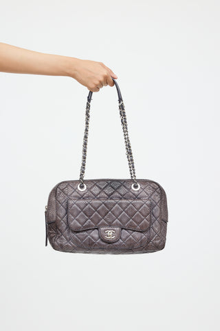 Chanel 2012 Purple Flap Shoulder Bag