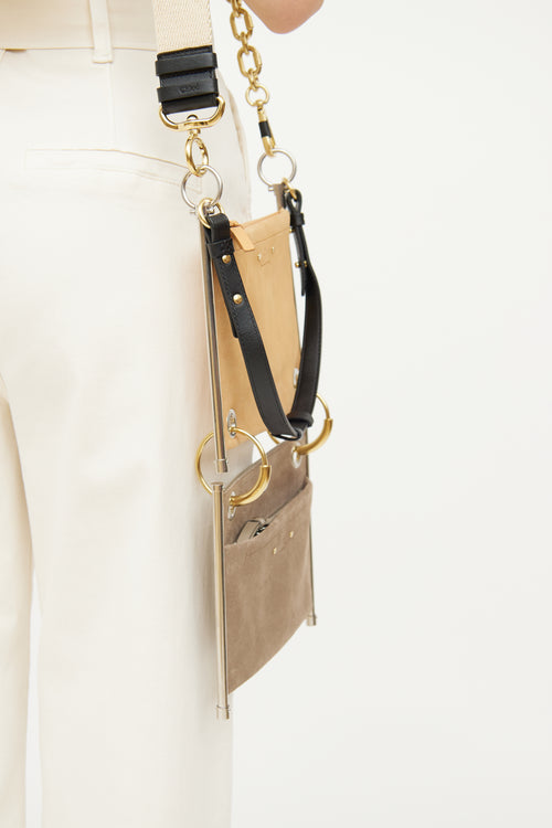 Chloé 2Tone Roy Convertible Shoulder Bag