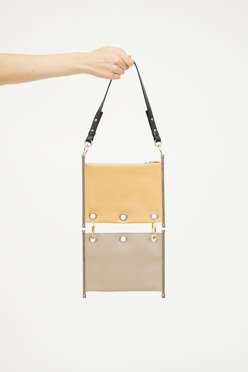 Chloé 2Tone Roy Convertible Shoulder Bag