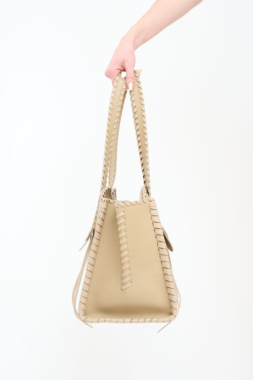 Chloé Beige Leather Medium Mony Tote