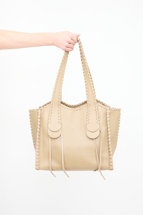 Chloé Beige Leather Medium Mony Tote