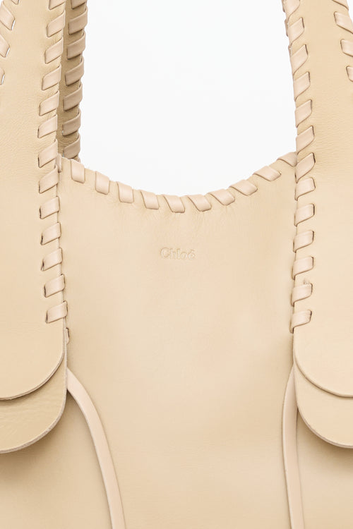 Chloé Beige Leather Medium Mony Tote