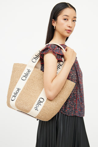 Chloé Large Woody Tote Bag