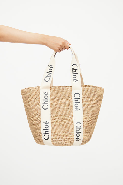 Chloé Large Woody Tote Bag