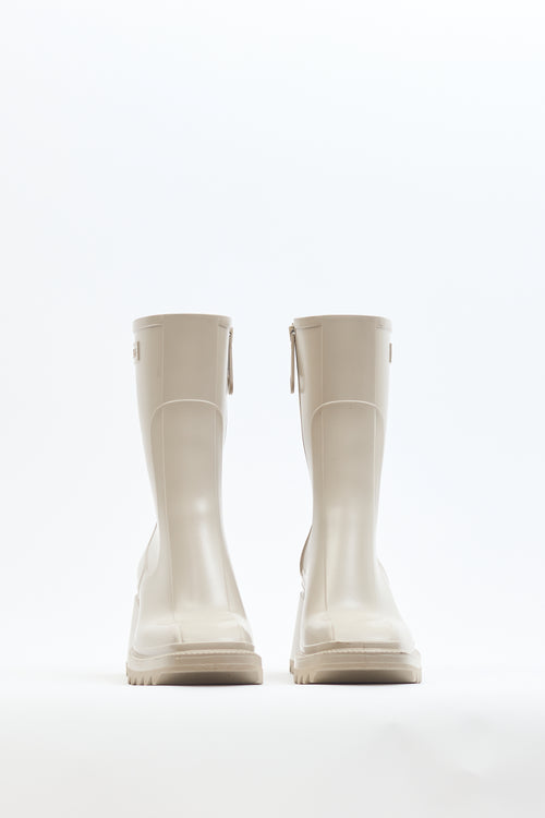 Chloé Beige Rubber Betty Rain Boot