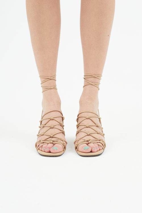 Chloé Beige Jamie Strappy Sandal