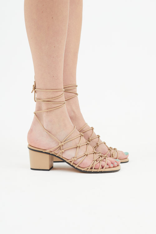 Chloé Beige Jamie Strappy Sandal