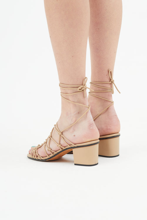 Chloé Beige Jamie Strappy Sandal