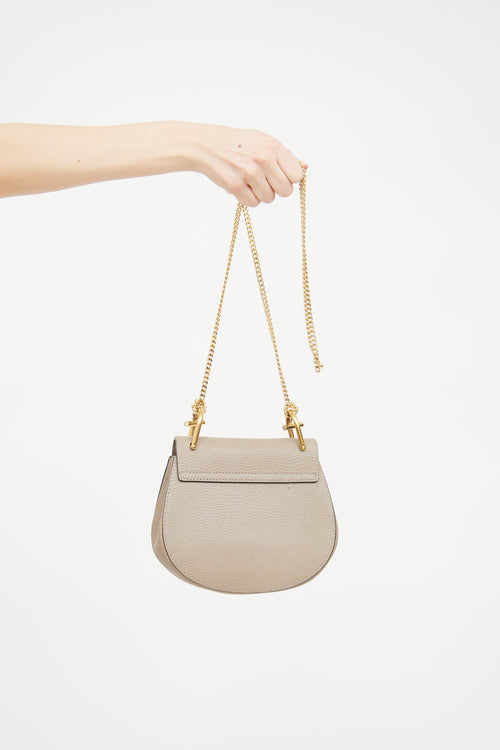 Chloé Taupe Leather Drew Crossbody