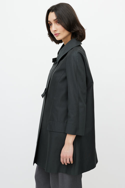 Chloé Black Bow Quarter Sleeve Coat