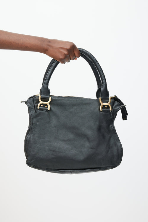 Chloé Black 
Gold Leather Marcie Bag