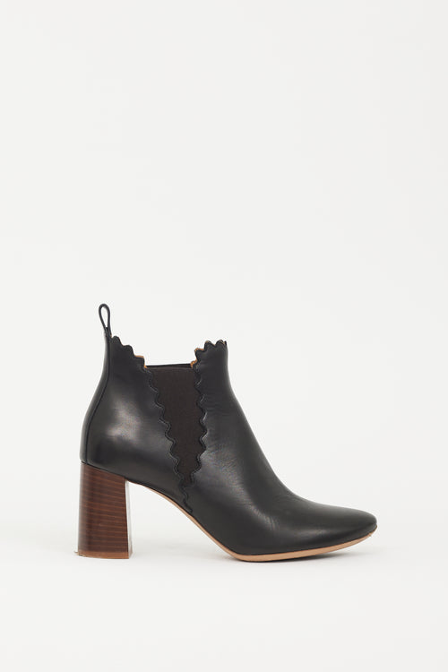 Chloé Black Leather Lauren Chelsea Boot